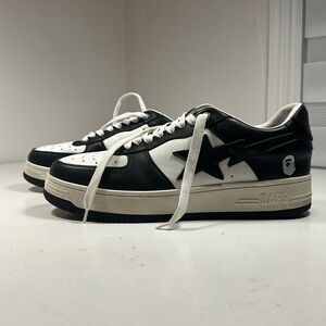 A Bathing Ape Bape Sta - White Black